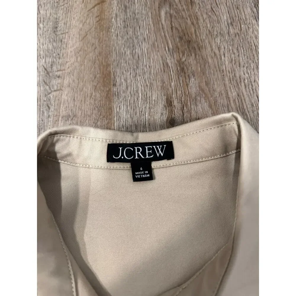 J. Crew Women’s Tie-Waist Shirtdress Size 6